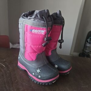 Baffin Kids' Pink and Gray Winter Boot - Insulated Snow Footwear